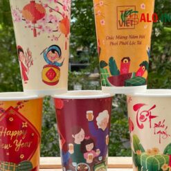 Mẫu 06 Ly giấy Tết