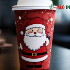 Mẫu 06 Ly giấy giáng sinh