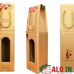 mẫu túi giấy đựng rượu